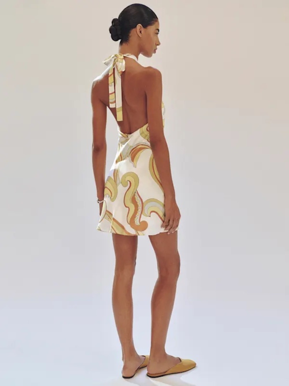 NWT Reformation Opaline Silk Halter Dress size S - Picture 2 of 5